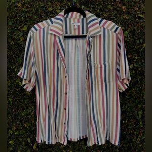 Banks Journal button down multi colored top